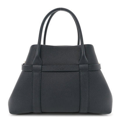 Loro Piana Grained Calfskin Small Ghiera Shopper Tote Blue Navy 1 of 10