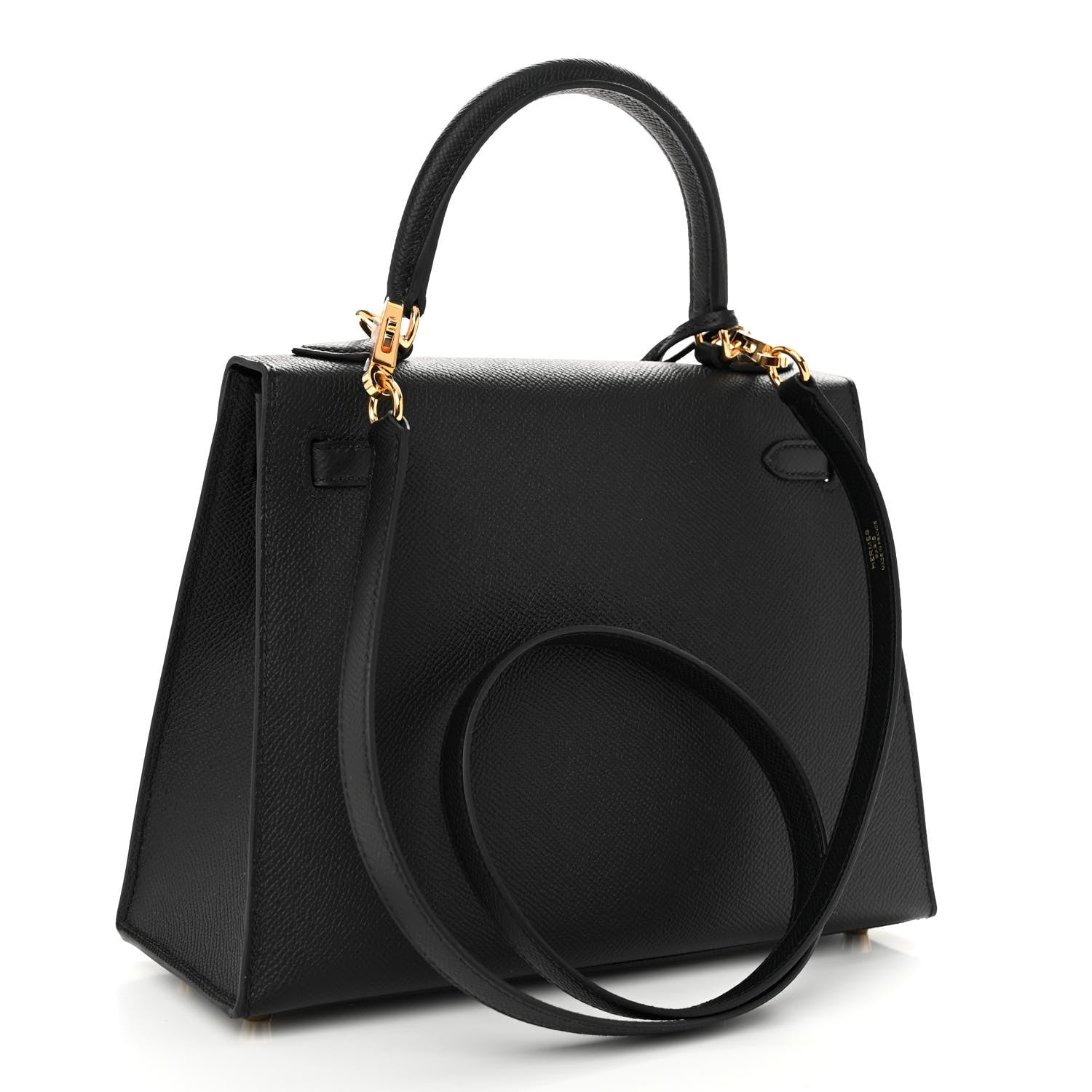 Hermes Epsom Kelly Sellier 25 Black 3 of 10