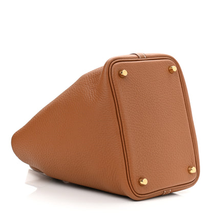 Hermes Taurillon Clemence Picotin Lock 18 PM Gold 3 of 10