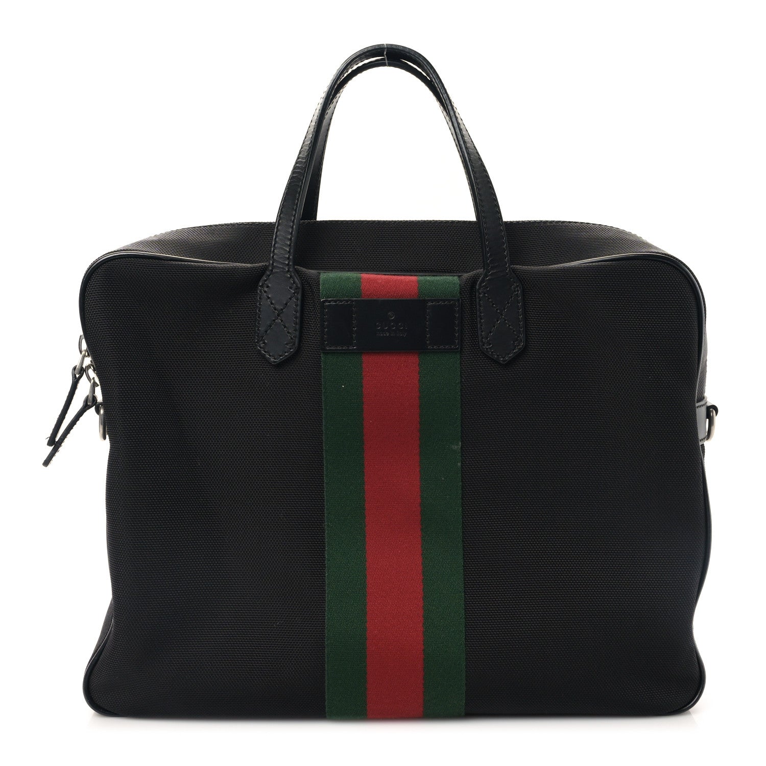 Gucci Canvas Web Briefcase Black 1 of 10
