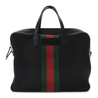 Gucci Canvas Web Briefcase Black 1 of 10