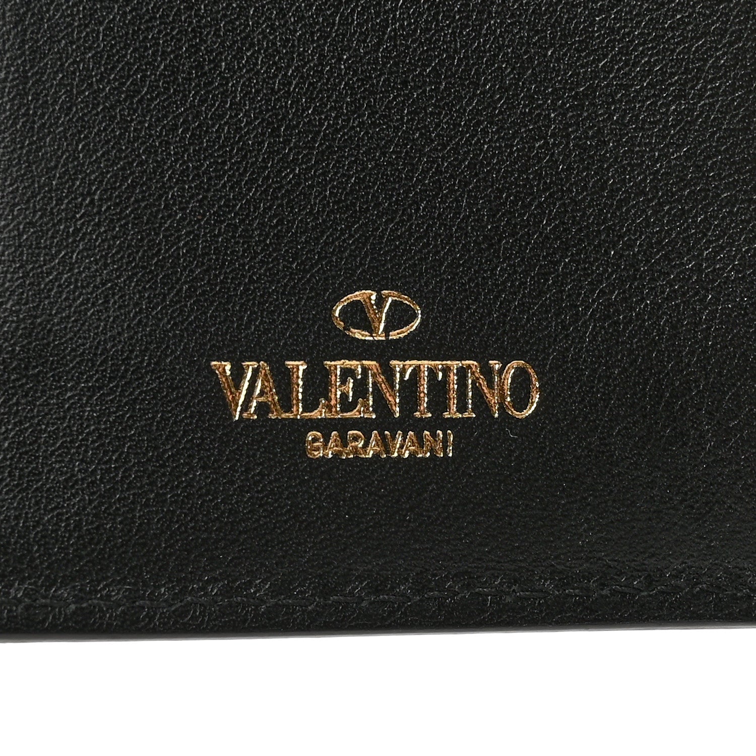 Valentino Garavani Calfskin Rockstud Bi-Fold Long Wallet Black 7 of 11