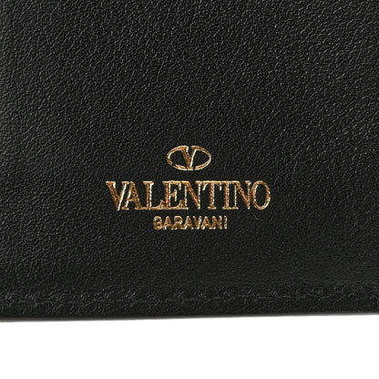Valentino Garavani Calfskin Rockstud Bi-Fold Long Wallet Black 7 of 11