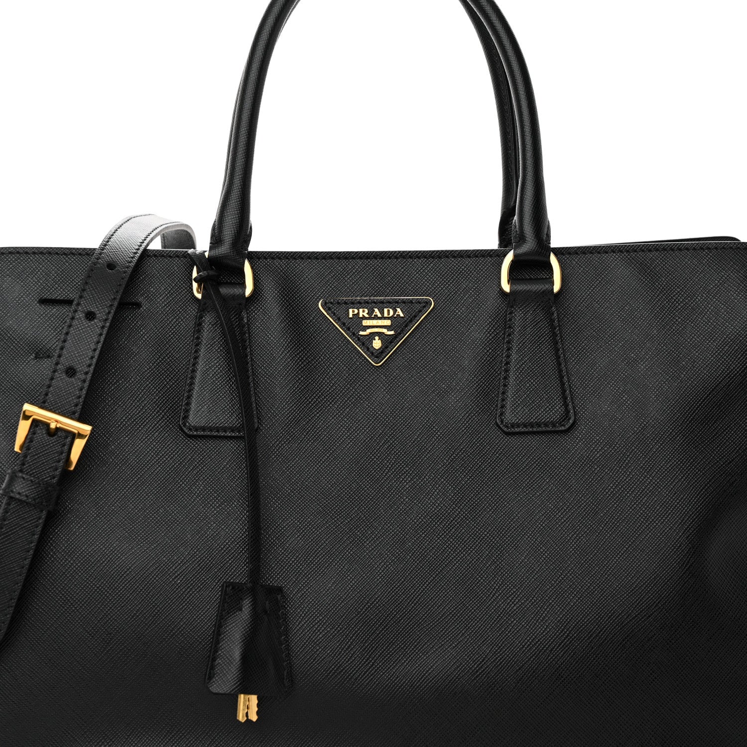 Prada Saffiano Tote Black 7 of 9