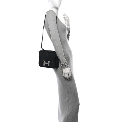 Hermes Lizard Constance 1-24 Black 2 of 14