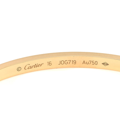 Cartier 18K Yellow Gold Small LOVE Bracelet 16 4 of 6