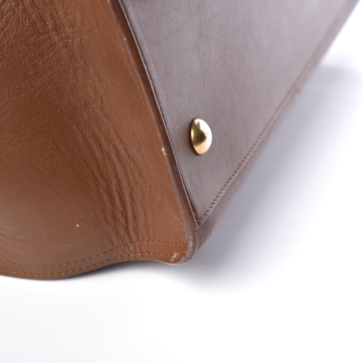Saint Laurent Calfskin Small Classic Y Cabas Cognac 12 of 14