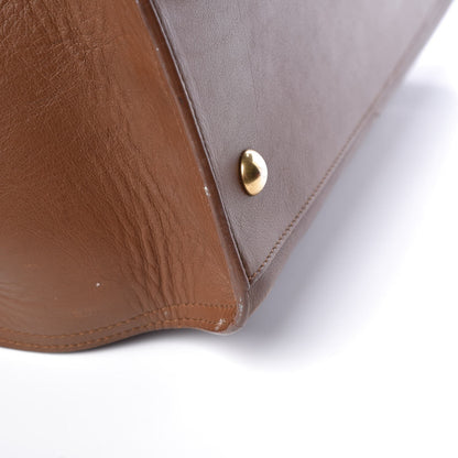 Saint Laurent Calfskin Small Classic Y Cabas Cognac 12 of 14