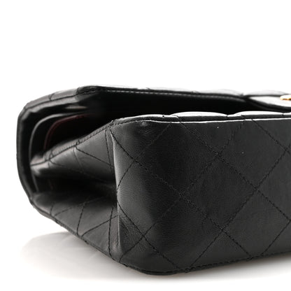 Chanel Lambskin Quilted Medium Double Flap Black 9 of 11