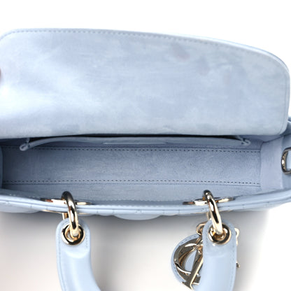 Christian Dior Lambskin Cannage Small Lady D-Joy Light Blue 5 of 10