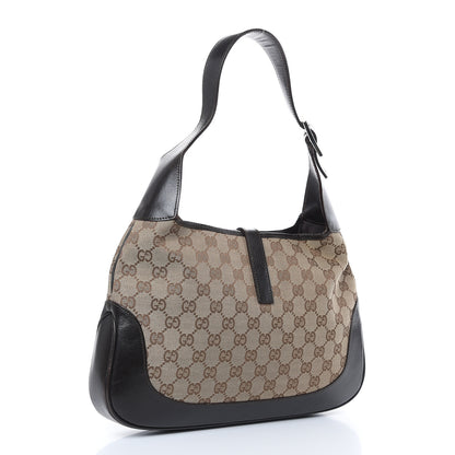 Gucci Monogram Web Jackie O Hobo Dark Brown 3 of 17