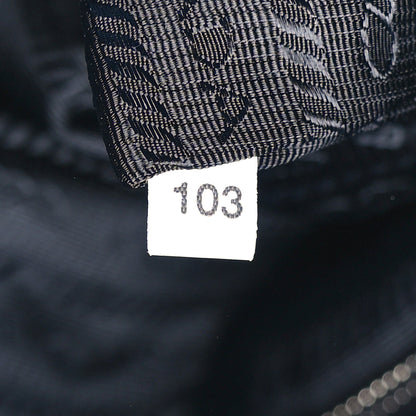 Prada Terry Cloth Small Tote Bag Cielo Black 7 of 10