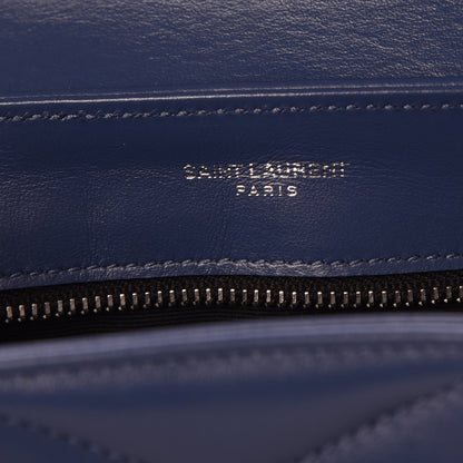 Saint Laurent Calfskin Y Quilted Monogram Toy Loulou Chain Satchel Denim 7 of 9