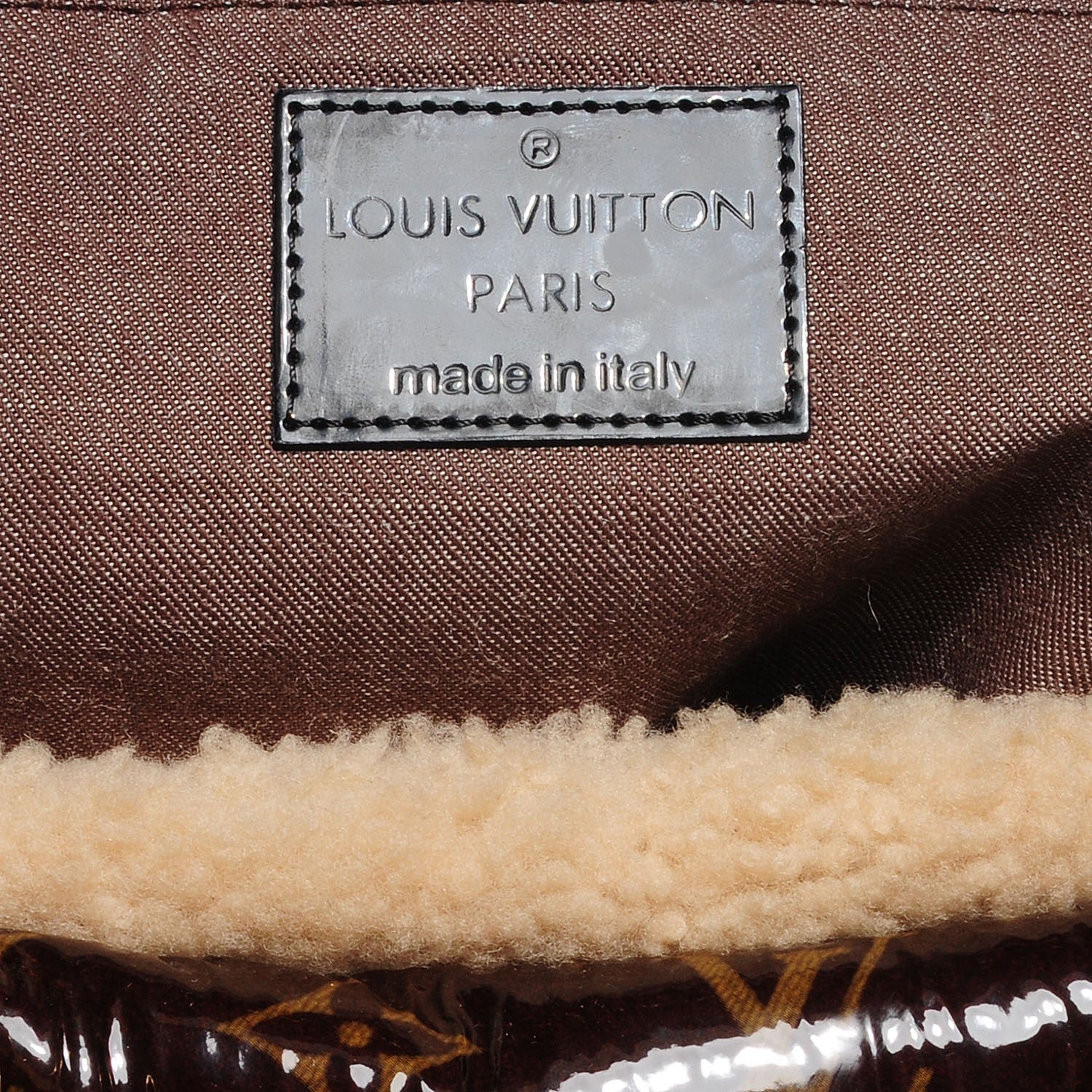 Louis Vuitton Patent Monogram Shearling Sac Thunder 5 of 7