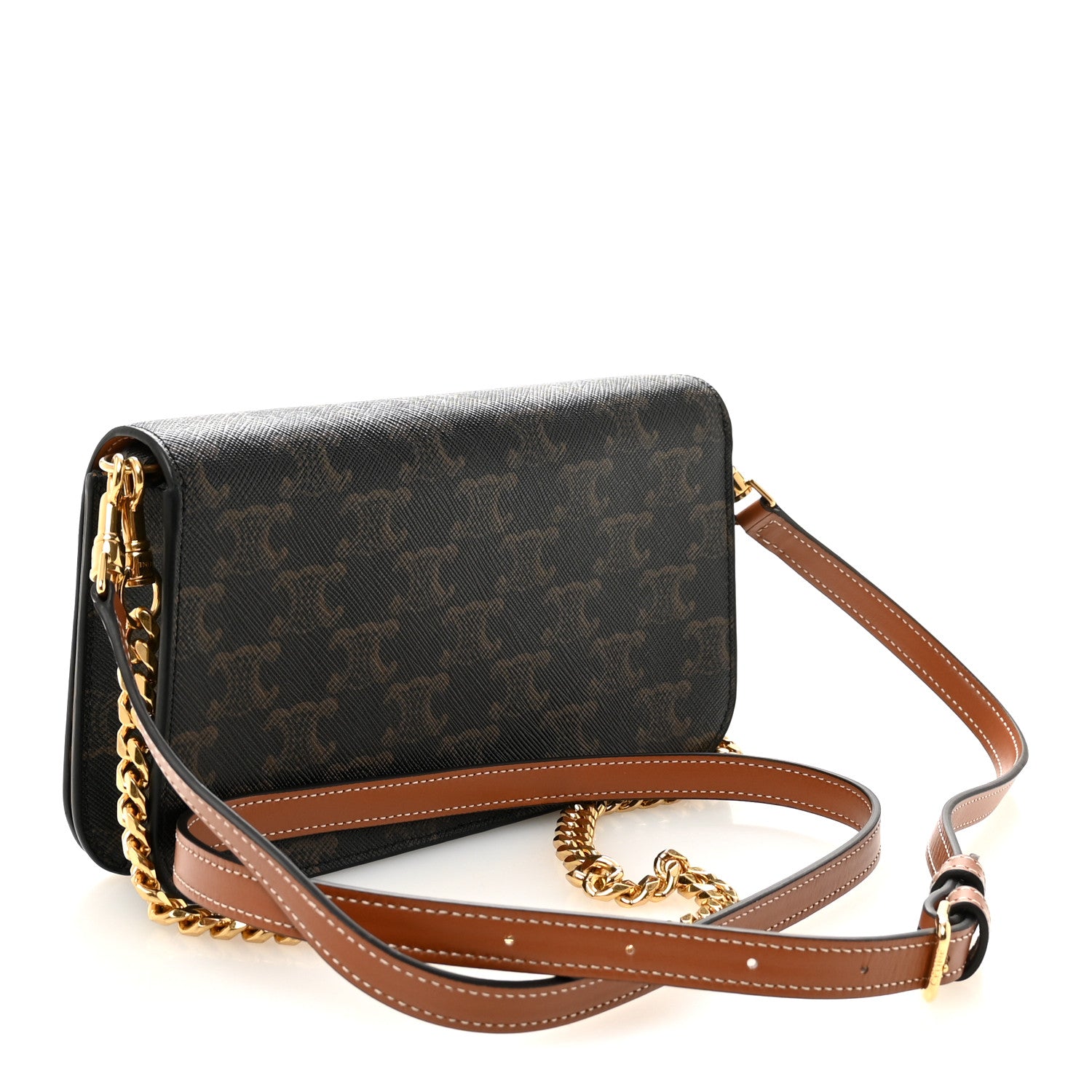Celine Triomphe Canvas Multipochette Tan 3 of 10