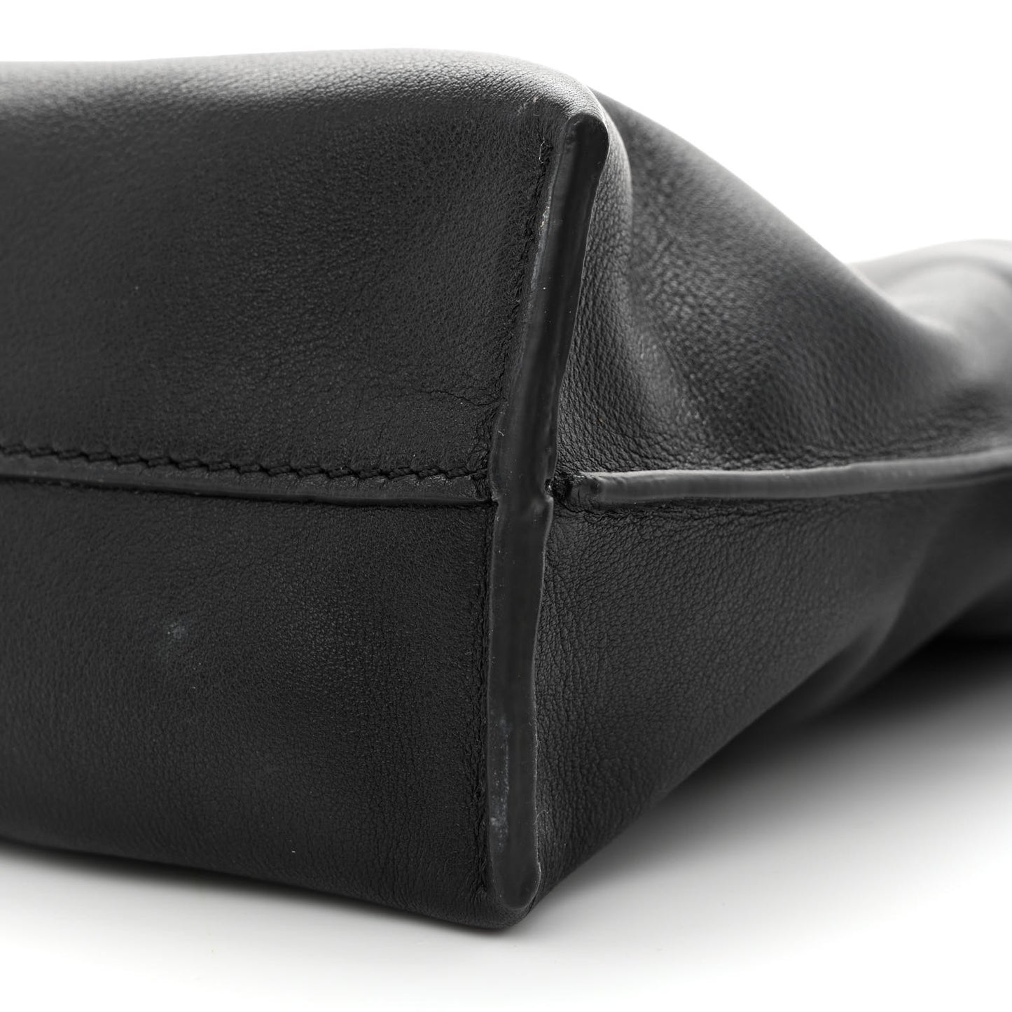 Calfskin Mini Flamenco Knot Clutch Black