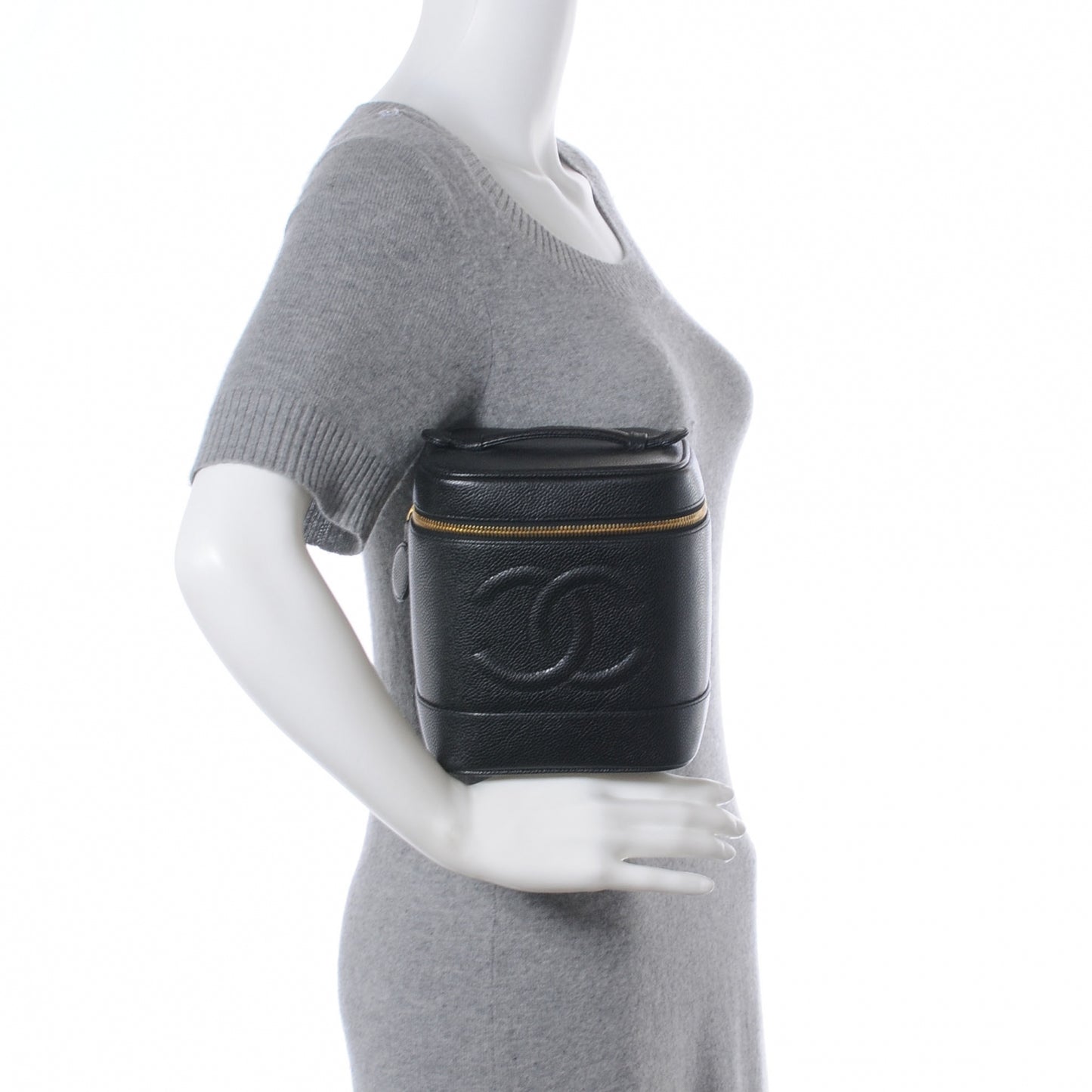 Caviar Cosmetic Vanity Bag Black