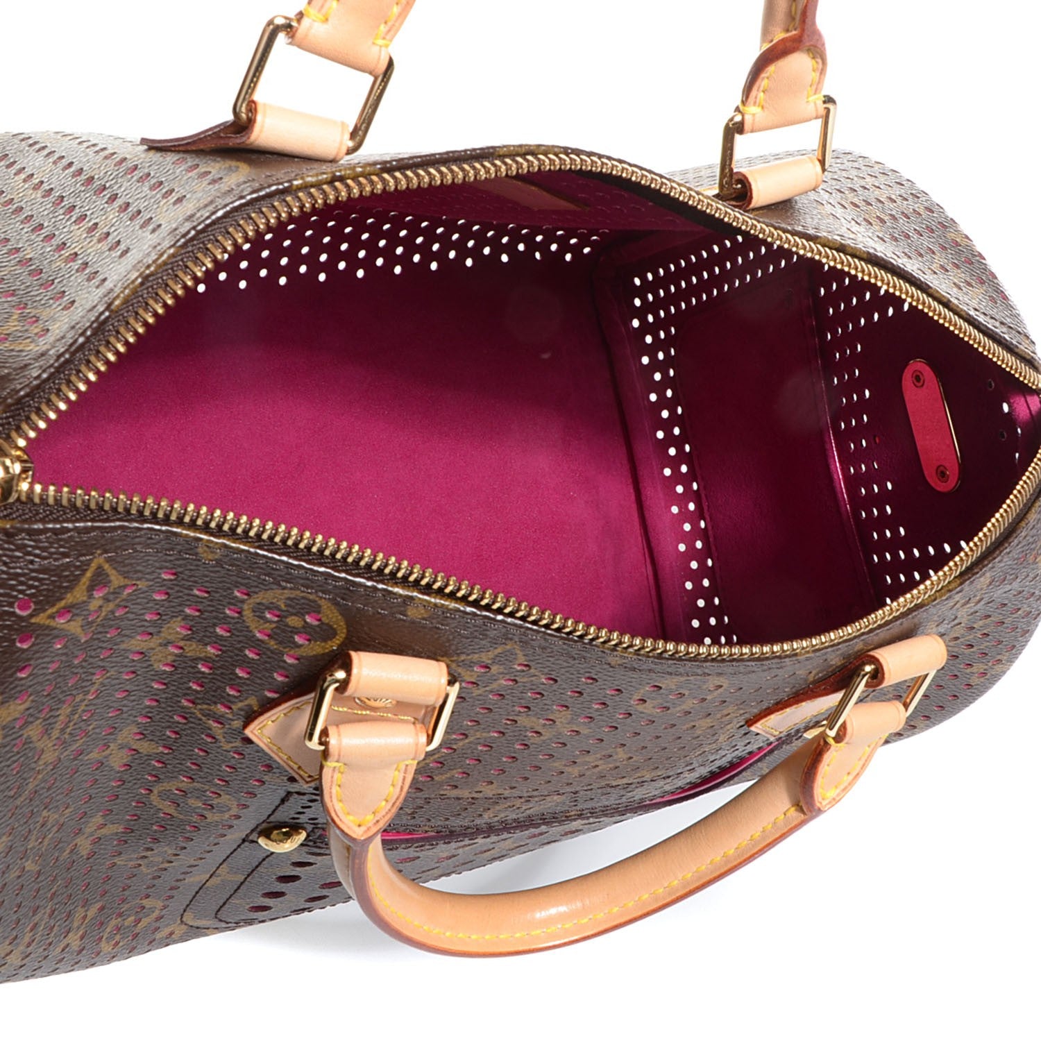Louis Vuitton Monogram Perforated Speedy 30 Fuchsia 5 of 7