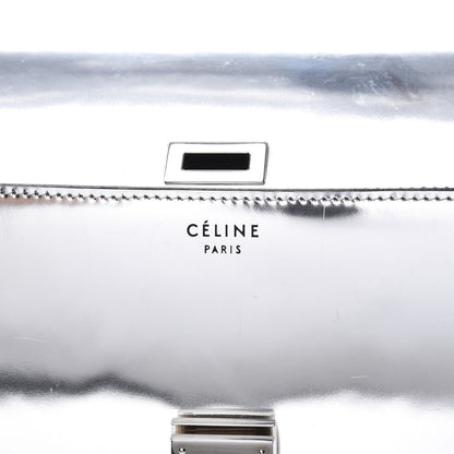 Celine Mirror Box Calfskin Medium Classic Box Flap Bag Silver 5 of 12
