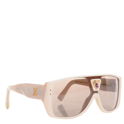 Louis Vuitton Acetate Amethyst Bindi Sunglasses Ivory 3 of 5