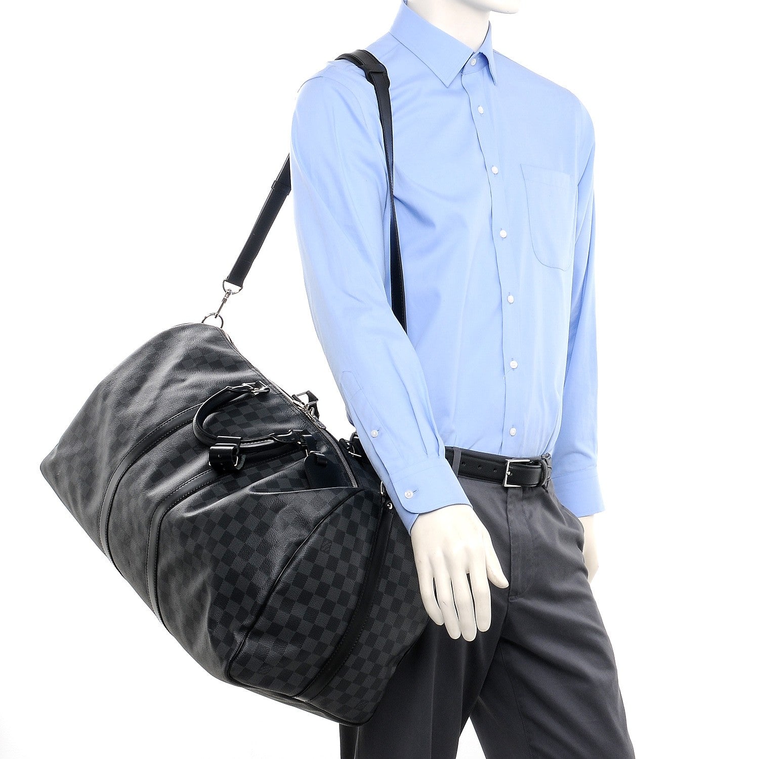 Louis Vuitton Damier Graphite Keepall Bandouliere 55 2 of 11