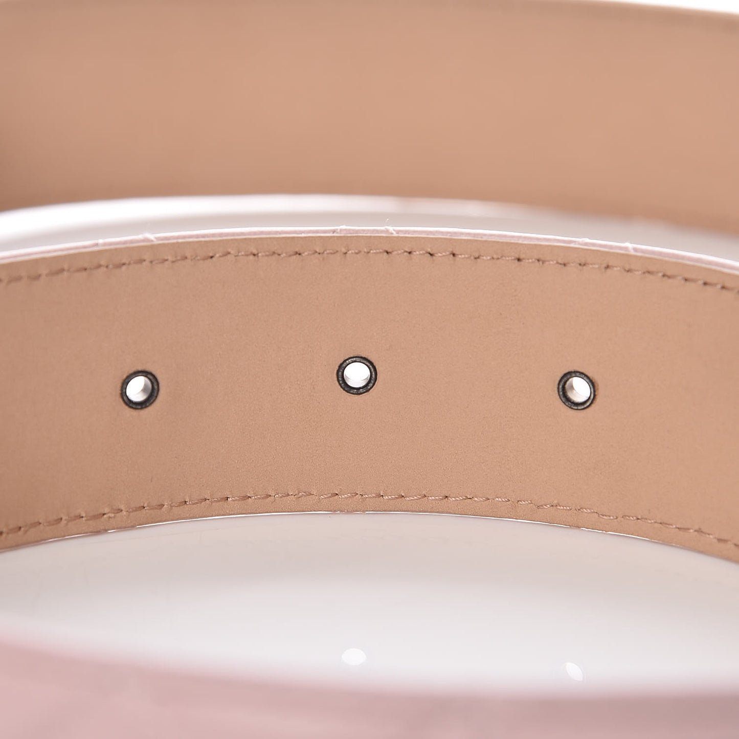 Lambskin Quilted CC Belt 90 36 Pink