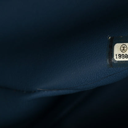 Chanel Caviar Quilted Jumbo Double Flap Blue 8 of 11
