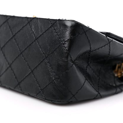 Chanel Aged Calfskin Quilted 2.55 Reissue Mini Flap Black 9 of 10