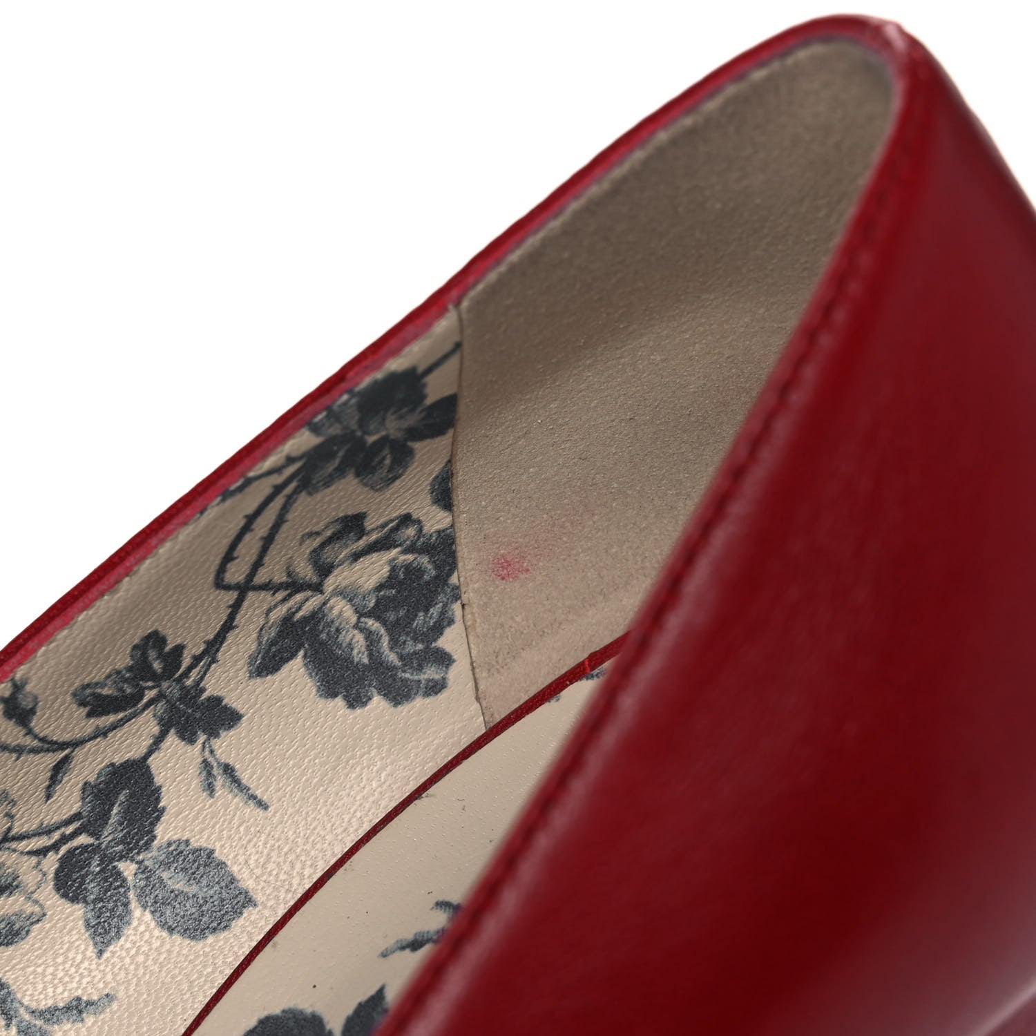 Gucci Malaga Kid GG Victoire 95mm Loafer Pumps 35.5 Hibiscus Red 10 of 10