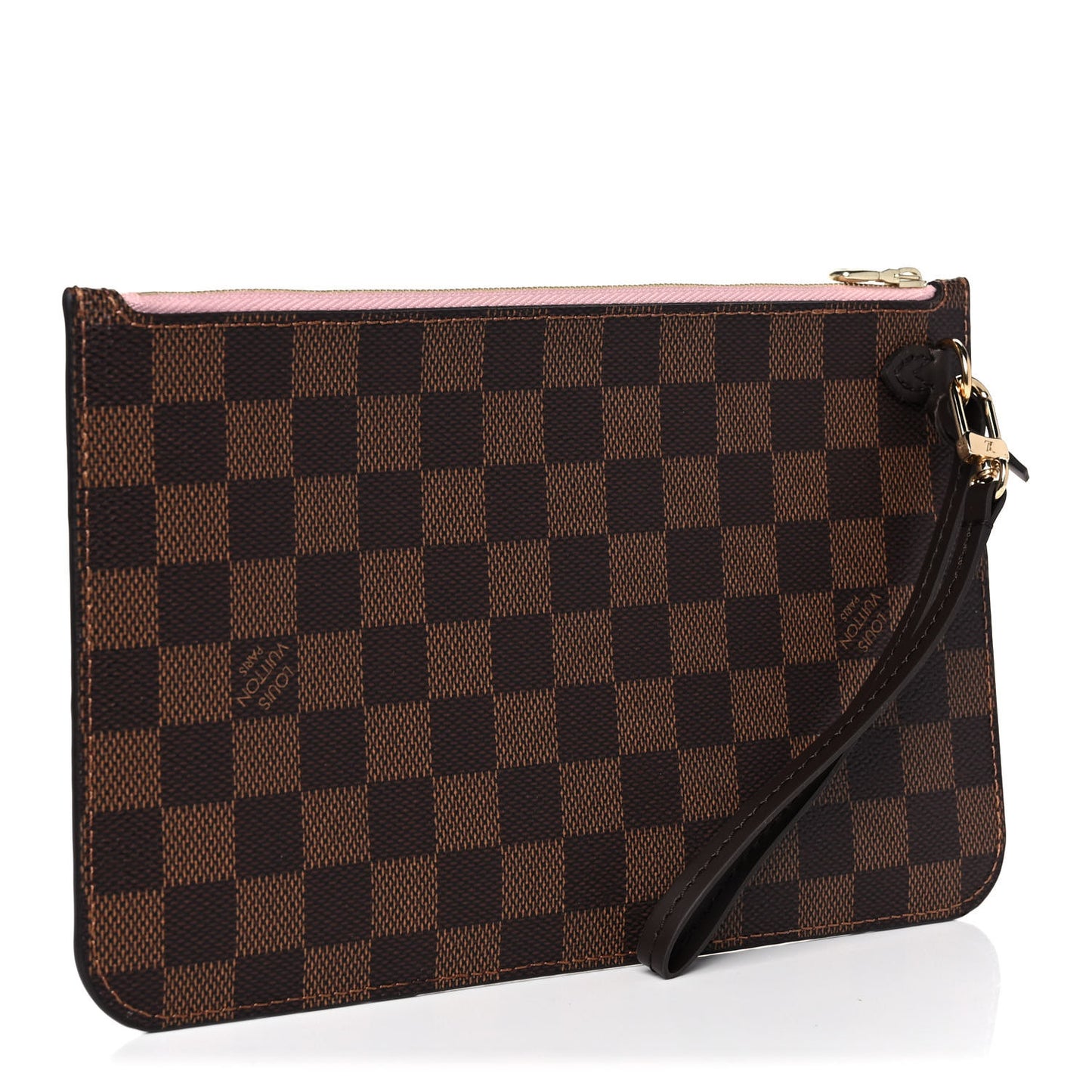 Damier Ebene Neverfull MM GM Pochette Rose Ballerine