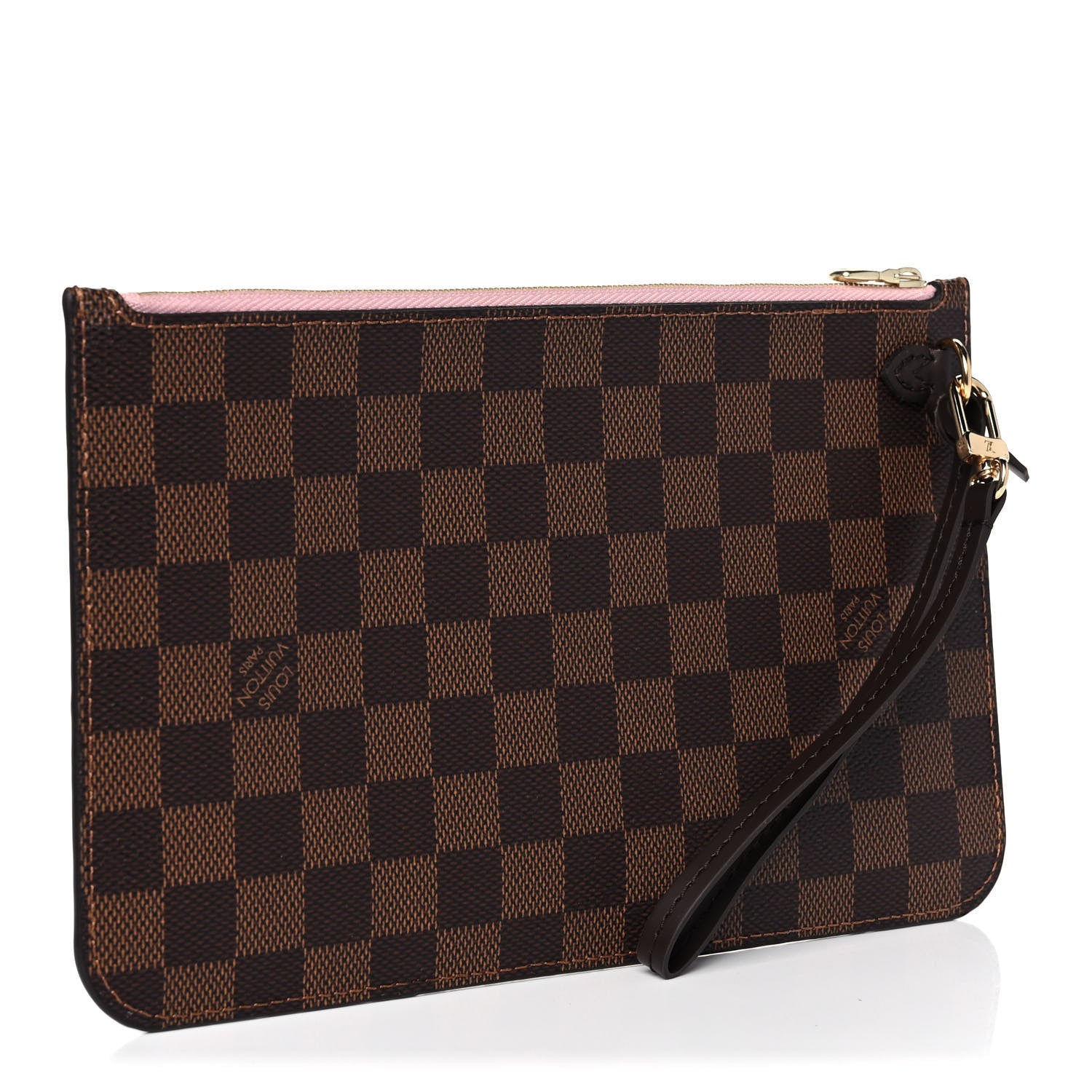 Louis Vuitton Damier Ebene Neverfull MM GM Pochette Rose Ballerine 3 of 7