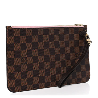 Louis Vuitton Damier Ebene Neverfull MM GM Pochette Rose Ballerine 3 of 7