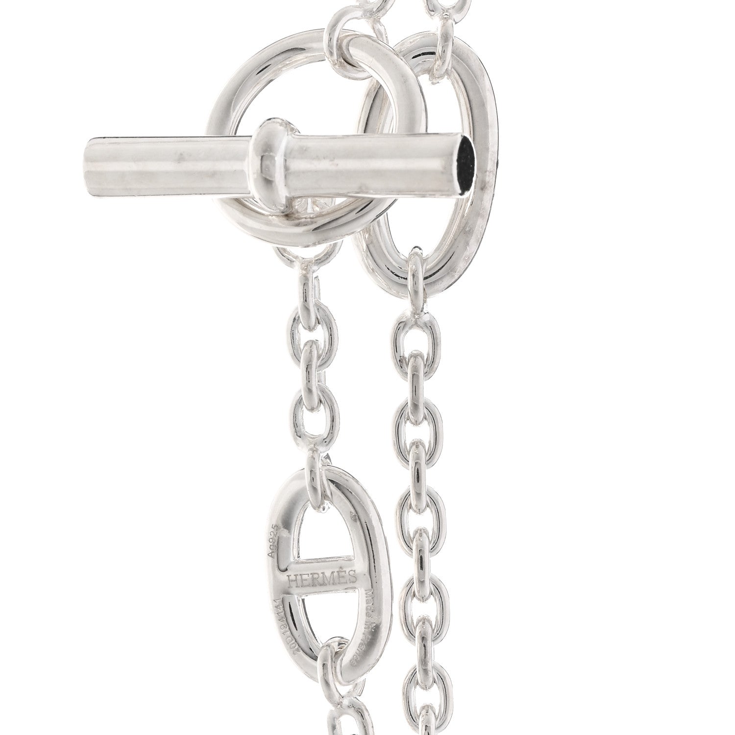 Hermes Sterling Silver Farandole Necklace 120 4 of 5