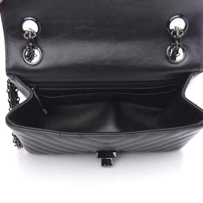 Chanel Aged Calfskin Chevron Quilted 2.55 Reissue Mini Flap So Black 5 of 11