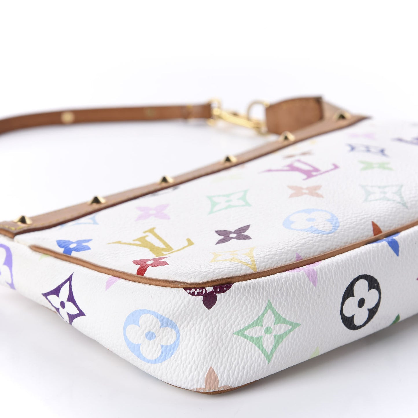 Monogram Multicolor Pochette Accessories White