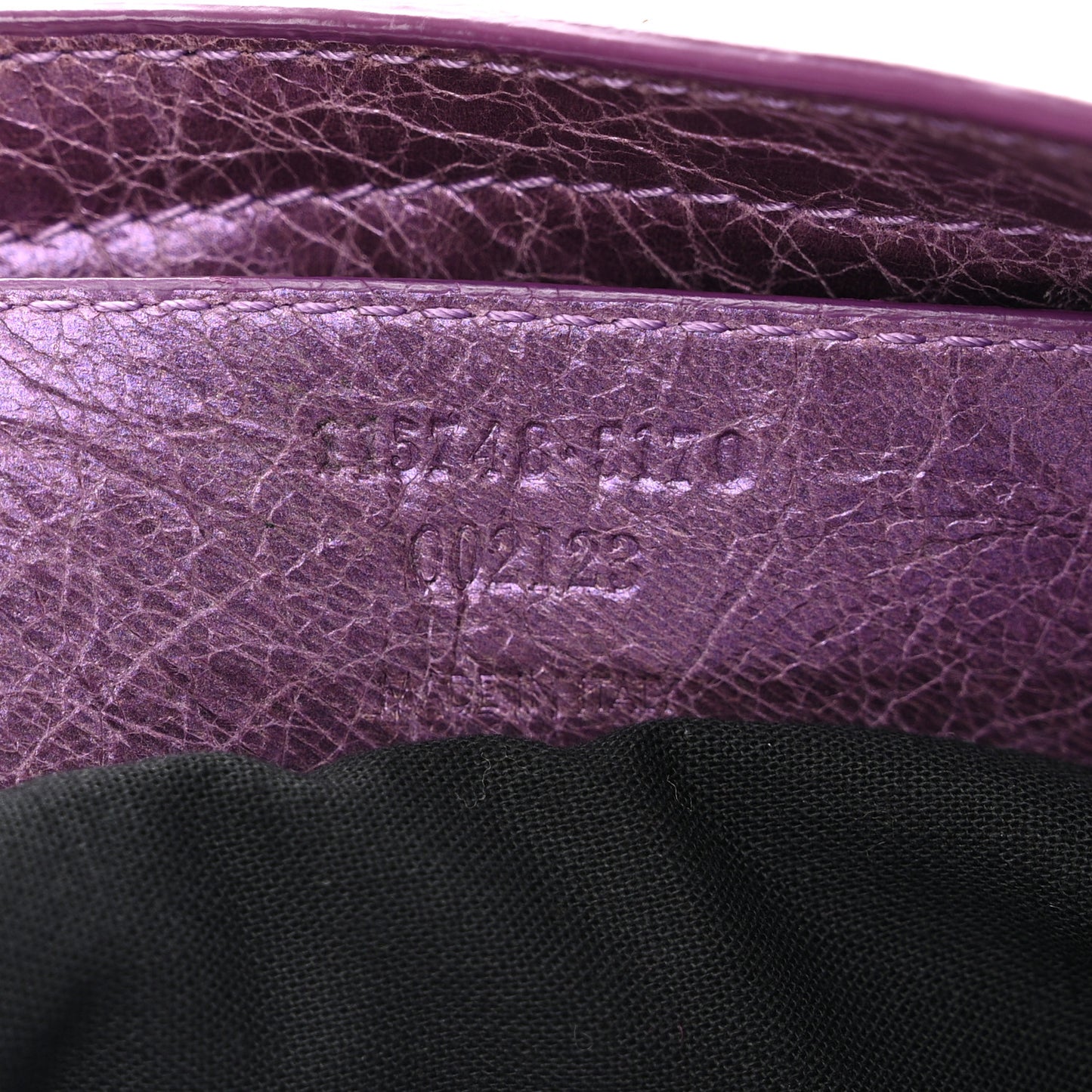 Agneau Classic Hardware City Metallic Purple