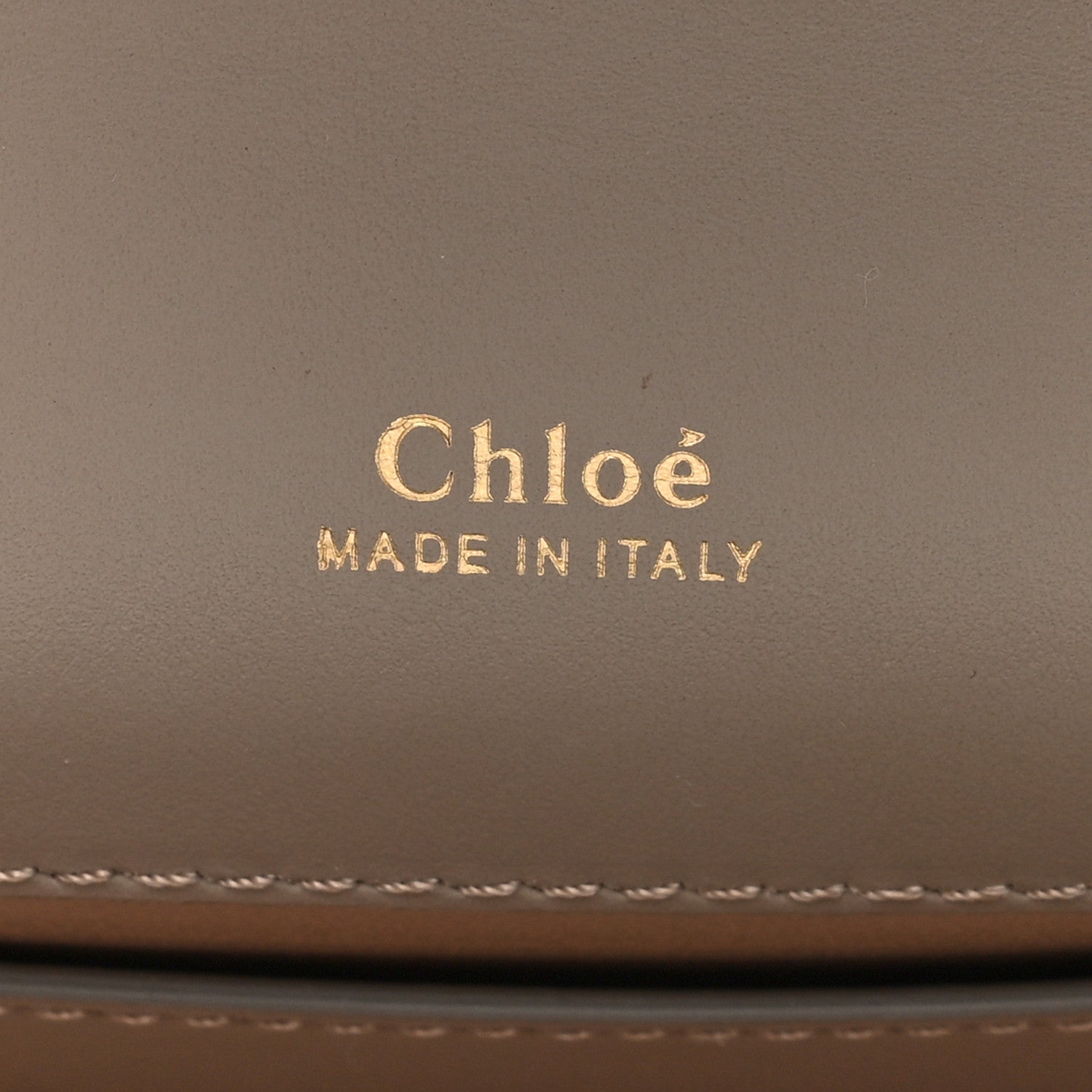 Chloe Shiny Goatskin Calfskin Mini Aby Chain Shoulder Bag Motty Grey 5 of 9