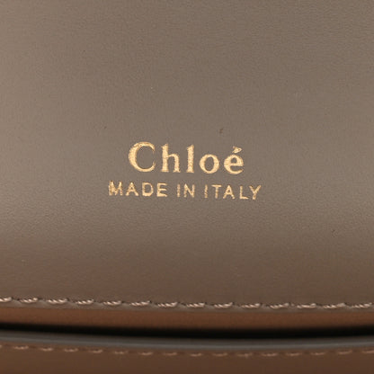 Chloe Shiny Goatskin Calfskin Mini Aby Chain Shoulder Bag Motty Grey 5 of 9