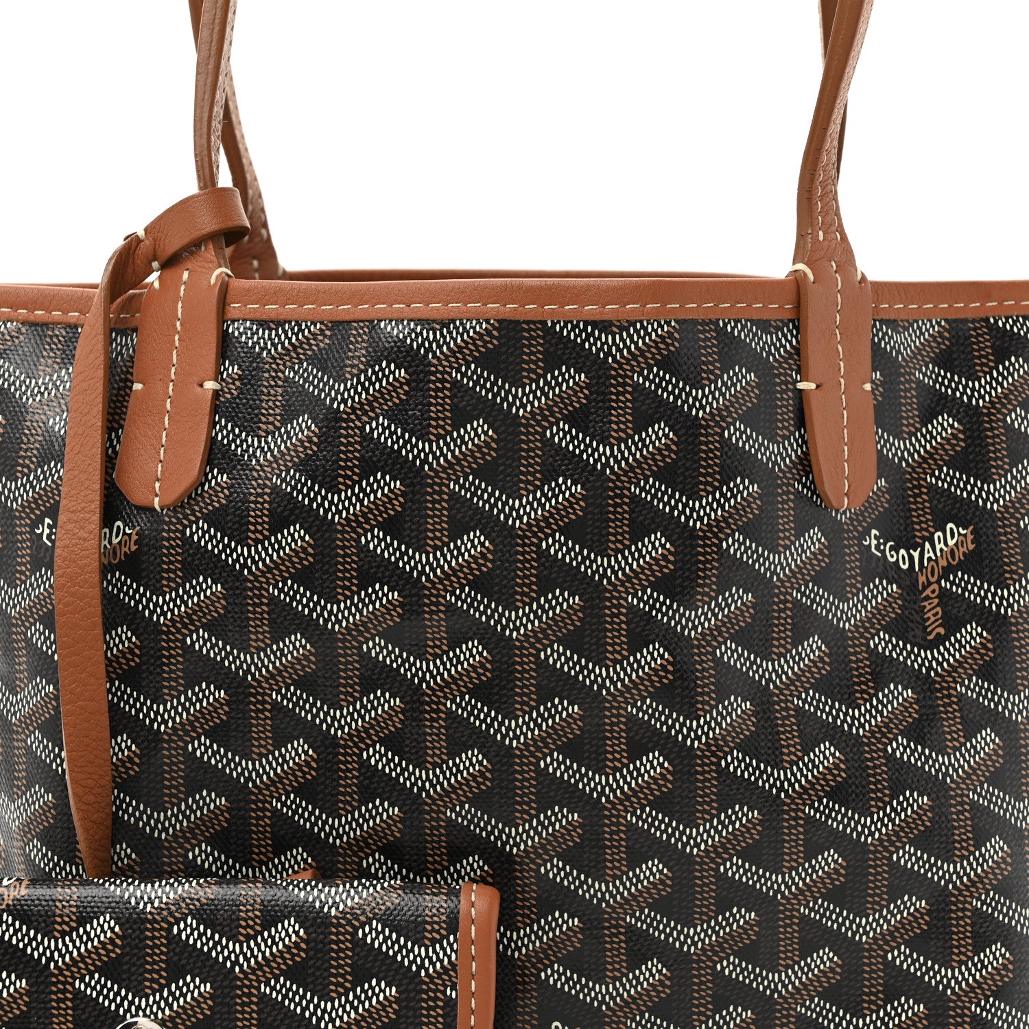 Goyard Goyardine Reversible Mini Anjou Black Gold 12 of 20
