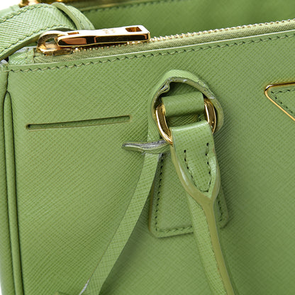 Prada Saffiano Lux Mini Galleria Double Zip Tote Prato 12 of 12