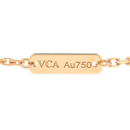 Van Cleef & Arpels 18K Yellow Gold Trace Chain Necklace 4 of 6