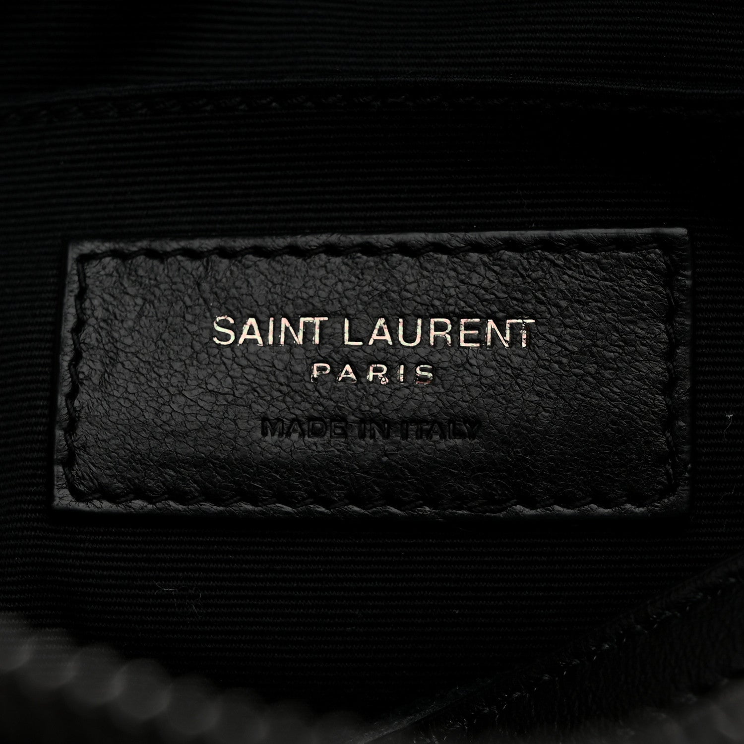 Saint Laurent Calfskin Matelasse Monogram Monochrome Lou Camera Bag Black 6 of 10