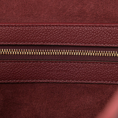 Celine Soft Grained Calfskin Small Belt Cabas Phantom Light Burgundy 5 of 10