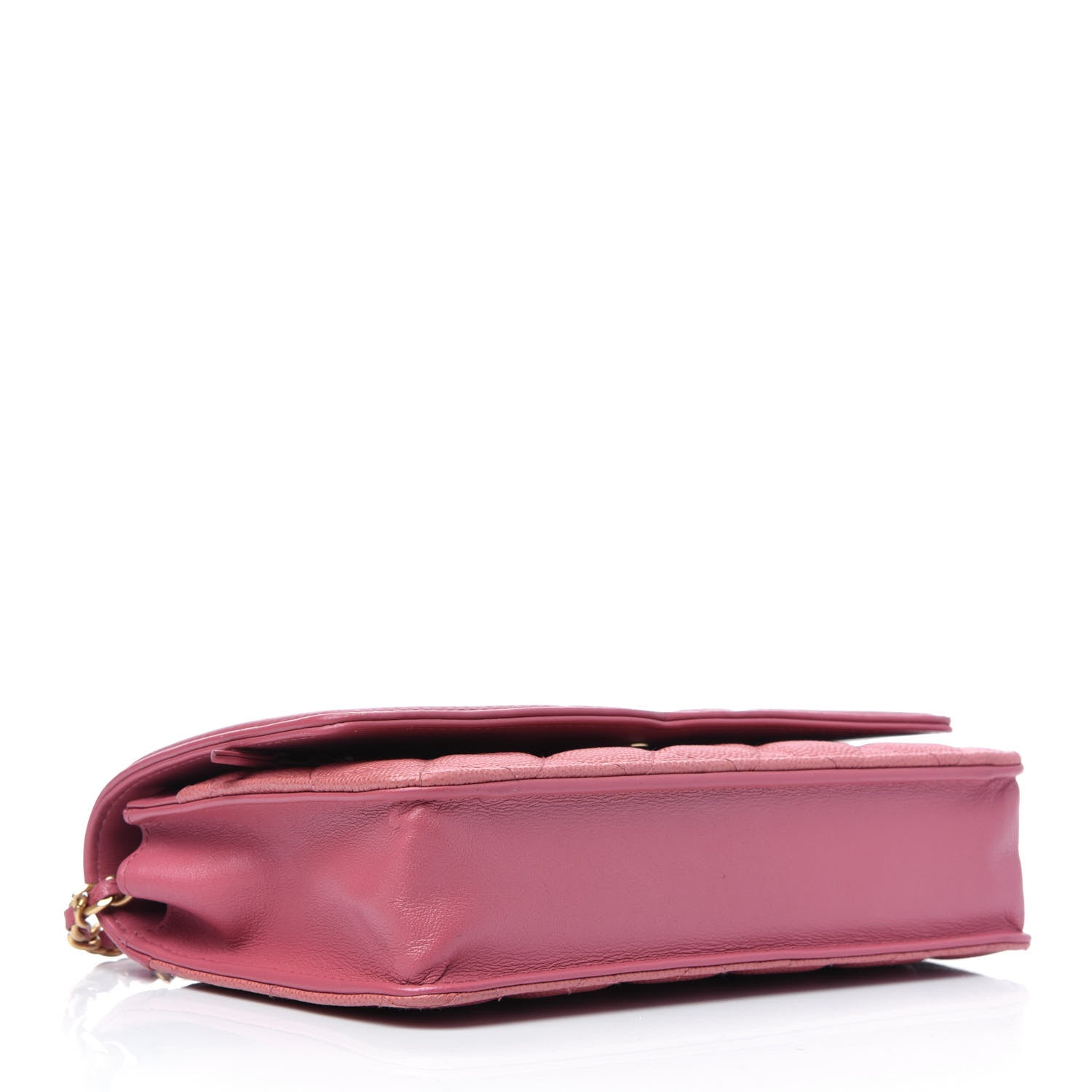 Chanel Caviar Quilted CC Filigree Wallet On Chain WOC Pink 4 of 18