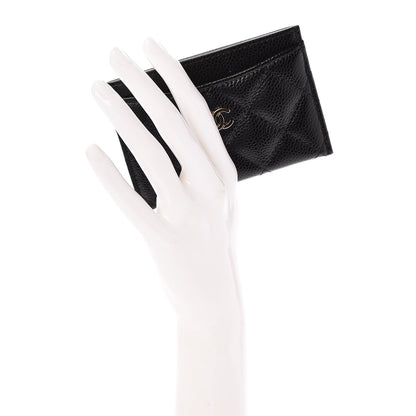 Chanel Caviar Quilted Card Holder Black 2 of 9