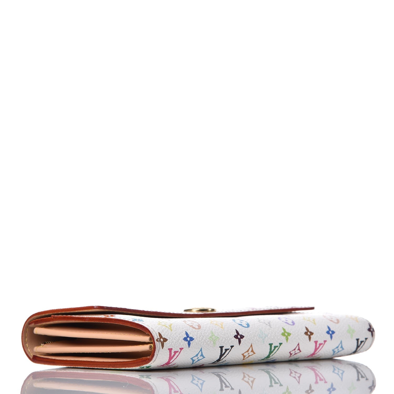 Louis Vuitton Monogram Multicolor Sarah Wallet White 3 of 7