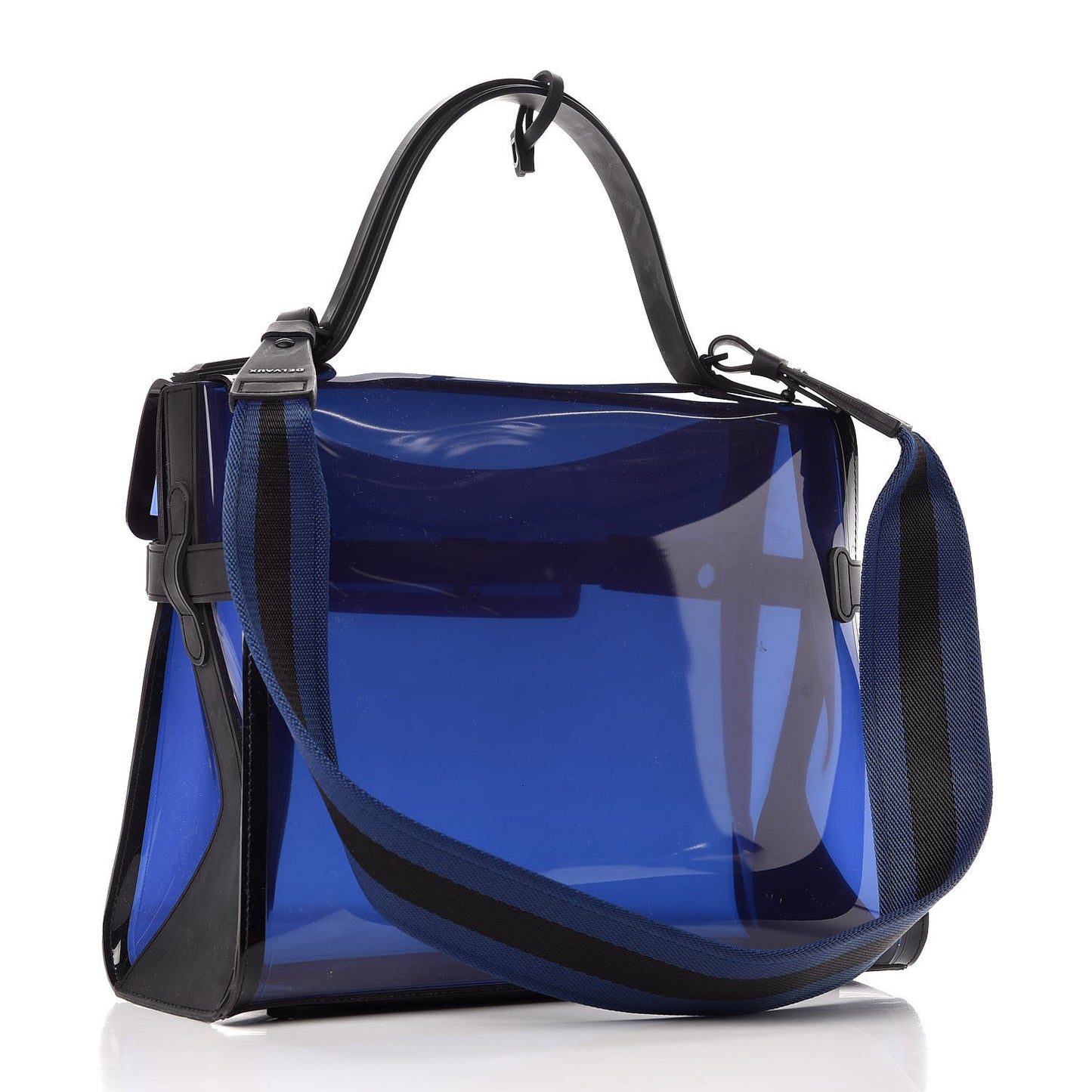 PVC Tempete Dark Night Satchel Blue De Prusse