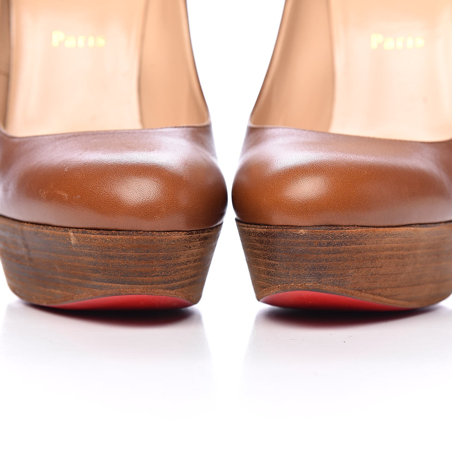 Christian Louboutin Calfskin Bibi 140 Pumps 41 Brown 15 of 17