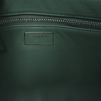 Prada Nappa Antique Medium Re-Edition 2001 Two Handle Bag Green 6 of 9