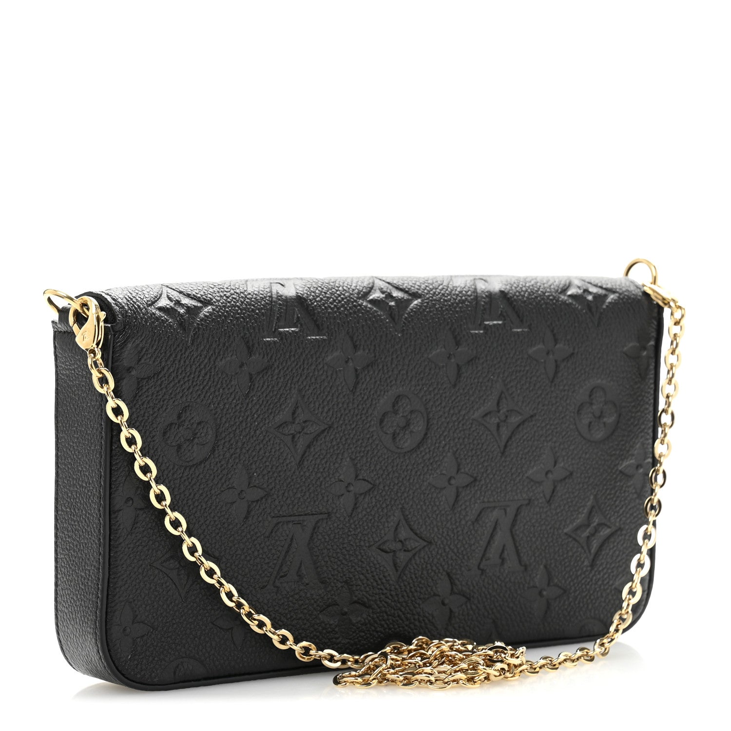 Louis Vuitton Empreinte Pochette Felicie Chain Wallet Black 4 of 12